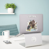 Sticker Le Boykin Spaniel (Ordinateur portable sur le bureau)
