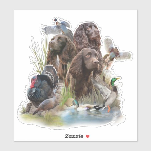 Sticker Le Boykin Spaniel (Feuille)