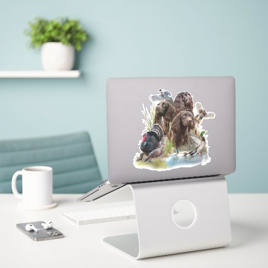 Sticker Le Boykin Spaniel (Ordinateur portable sur le bureau)