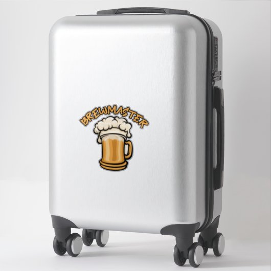 Sticker Le Brewmaster a besoin d'une bière (Sur valise)