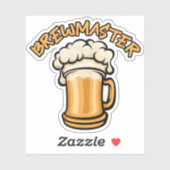Sticker Le Brewmaster a besoin d'une bière (Feuille)