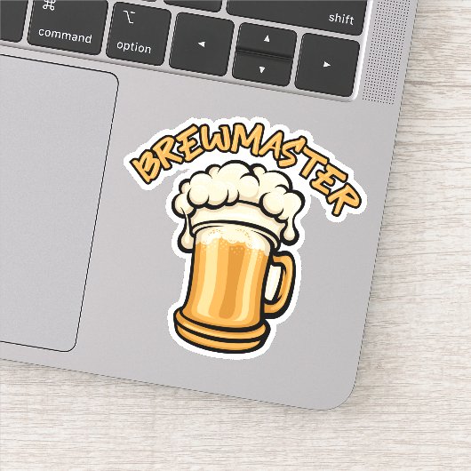 Sticker Le Brewmaster a besoin d'une bière (Détail)