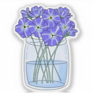 Sticker Le cadeau de Xaden - Violettes dans un pot - Quatr