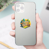 Sticker Le camping est la vie (Téléphone)