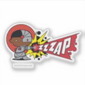 Sticker Le canon Cybernétique de Chibi Cyborg (Devant)