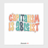 Sticker le capitalisme est acceptable (Feuille)