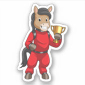Sticker Le champion de Horse (Devant)