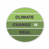 Sticker Le changement climatique est une réelle prise de c (Devant)