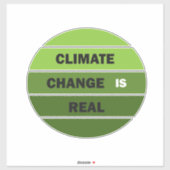Sticker Le changement climatique est une réelle prise de c (Feuille)
