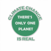 Sticker Le changement climatique est une réelle prise de c (Devant)
