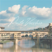 Sticker Le charme intemporel du Ponte Vecchio (Devant)