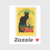 Sticker Le Chat Noir Clover St. Patrick's Day (Feuille)