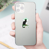 Sticker Le Chat Noir Fête de la Saint-Patrick (Téléphone)