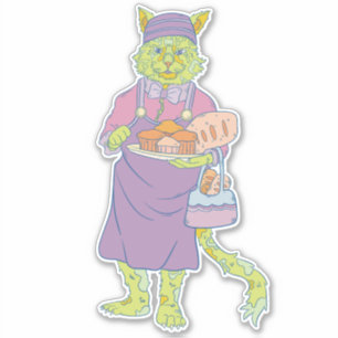Sticker Le Chat Pâtissier