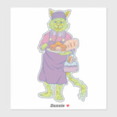 Sticker Le Chat Pâtissier (Feuille)