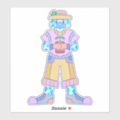 Sticker Le Chien Heureux (Feuille)
