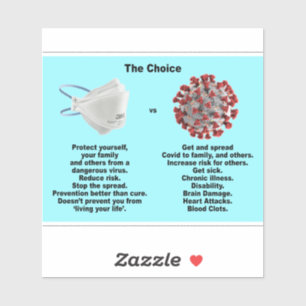 Sticker Le choix Protégez-vous ou Obtenez et diffusez..