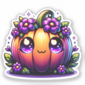 Sticker Le Citrouille d'Halloween de Cute Chibi (Recto)