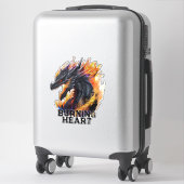 Sticker Le coeur brûlant du dragon (Sur valise)