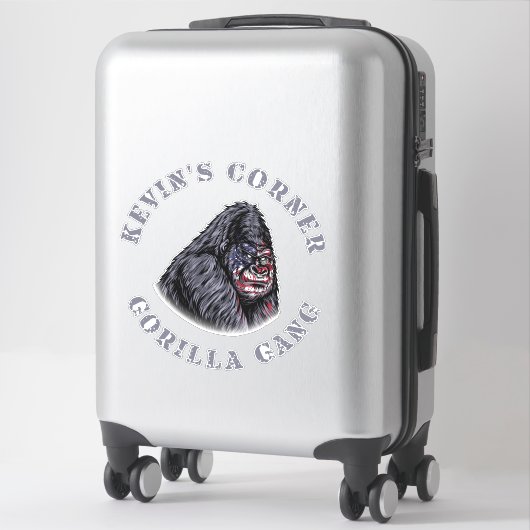 Sticker Le coin de Kevin GORILLA GANG (Sur valise)