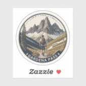 Sticker Le col Gardena Haut col Dolomites, Sud T (Feuille)