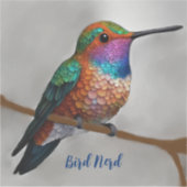 Sticker Le colibri d'Allen (Devant)