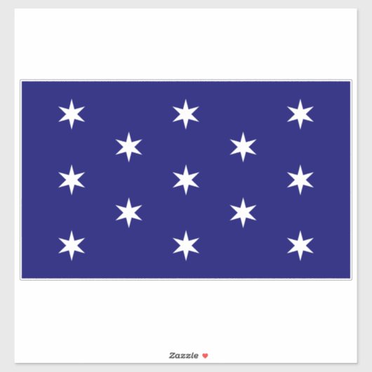 Sticker Le commandant en chef de George Washington (Feuille)
