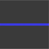 Sticker Le concept de ligne bleue claire symbolique (Devant)