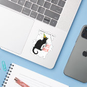 Sticker Le Conversation Noir Joyeux anniversaire (Ordinateur portable avec iPhone)