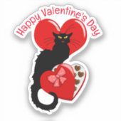 Sticker Le Conversation Noir Saint Valentin (Recto)