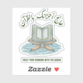 Sticker Le Coran comme traitement (Feuille)