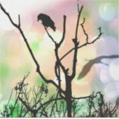 Sticker Le Corbeau solitaire (Recto)