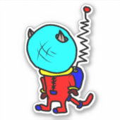 Sticker Le costume de chat d'Astro (Devant)