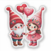 Sticker Le couple des Gnomes de Valentine (Devant)