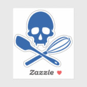 Sticker Le crâne de Baker (Feuille)