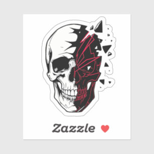 Sticker Le Crâne Fêlé