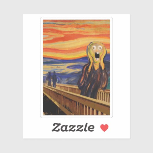 Sticker Le cri - VRAIMENT FOU ! (Feuille)