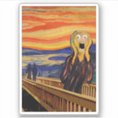 Sticker Le cri - VRAIMENT FOU ! (Devant)