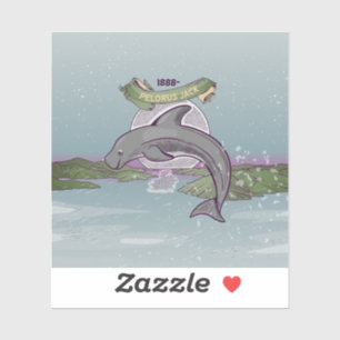 Sticker Le dauphin de Pelorus Jack Risso