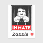 Sticker Le détenu anti-Trump (Feuille)