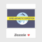 Sticker Le deuxième drapeau de l'expédition antarctique de (Feuille)