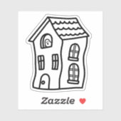 Sticker Le doodé de la maison hantée (Feuille)
