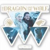 Sticker Le Dragon et le Wolf Daenerys & Jon Graphic (Devant)