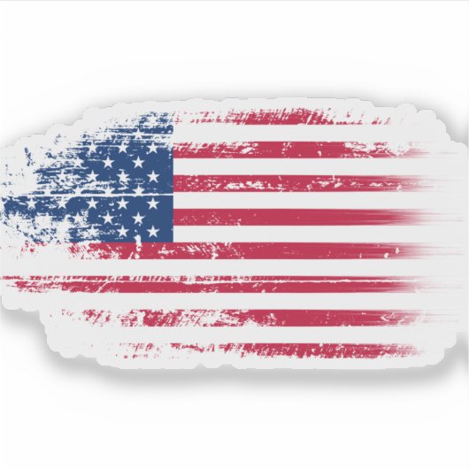 Sticker Le drapeau américain (Devant)