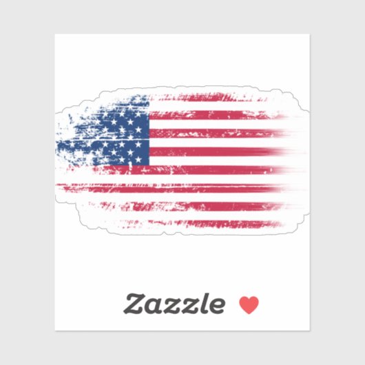Sticker Le drapeau américain (Feuille)