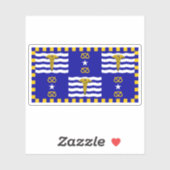 Sticker Le drapeau de Brisbane, Commonwealth d'Australie (Feuille)