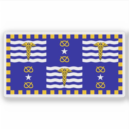 Sticker Le drapeau de Brisbane, Commonwealth d'Australie (Devant)