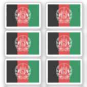 Sticker Le drapeau de la collection Afghanistan pack de 6 (Recto)
