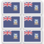 Sticker Le drapeau de la collection des îles Falkland pack (Recto)