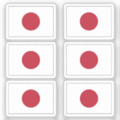 Sticker Le drapeau de la collection japonaise pack de 6 (Recto)